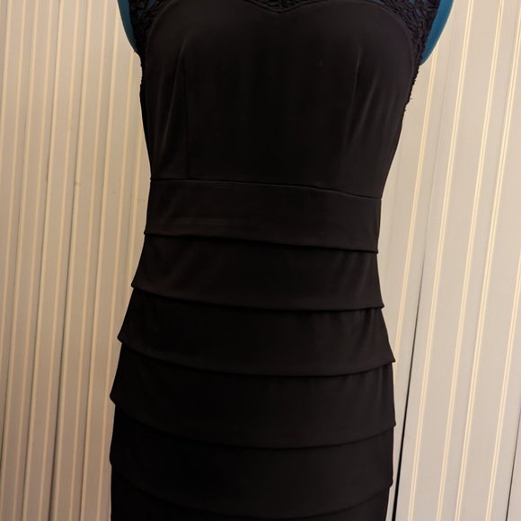 Sweet Storm, Size Large, Black Dress, Stretchy Cocktail dress - Picture 4 of 6